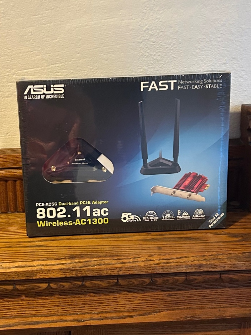 ASUS PCE-AC56 Wireless-AC1300 Dual-band PCI Express Adapter
